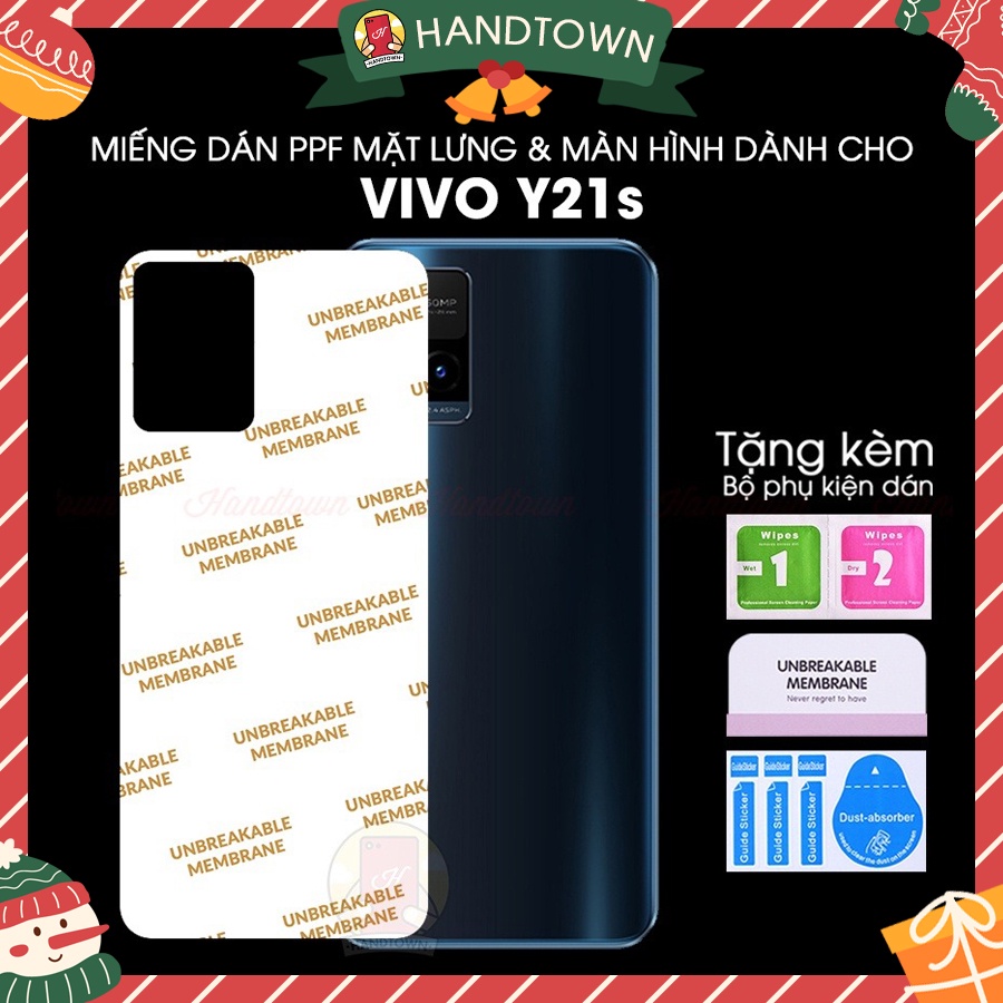 PPF Vivo Y21s VivoY21 VivoY21S Cường Lực Dẻo Chống Xước Chống Nước Chống Vân Tự Phục Hồi Handtown