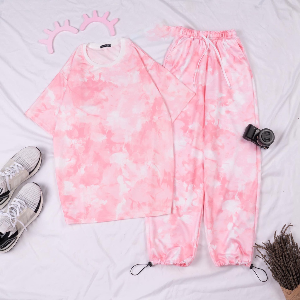 Quần Jogger LOANG MÀU Dây Rút Dễ Phối Đồ Đường Phố Quần Jogger Nữ