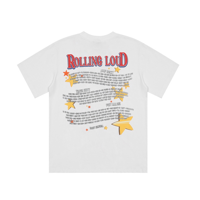 Áo Thun Tay Ngắn Cổ Tròn In Họa Tiết Nhiều Màu Sắc Bằng Cotton Thời Trang Unisex