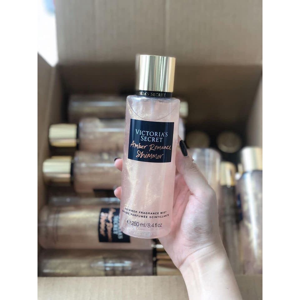 XỊT BODY MIST VICTORIA SECRET AMBER SHIMMER - dòng có nhũ ✨✨