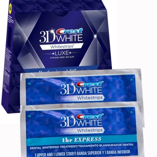 Miếng dán trắng răng Crest 3D White 1-Hour Express