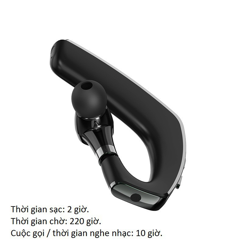 Tai nghe Bluetooth pin 110mAh cho 10 giờ nghe nhạc / cuộc gọi, thời gian chờ 220 giờ  BC18 MaxMove