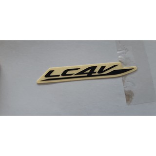 Tem chữ "LC4V" zin chính hãng Yamaha - Màu đen