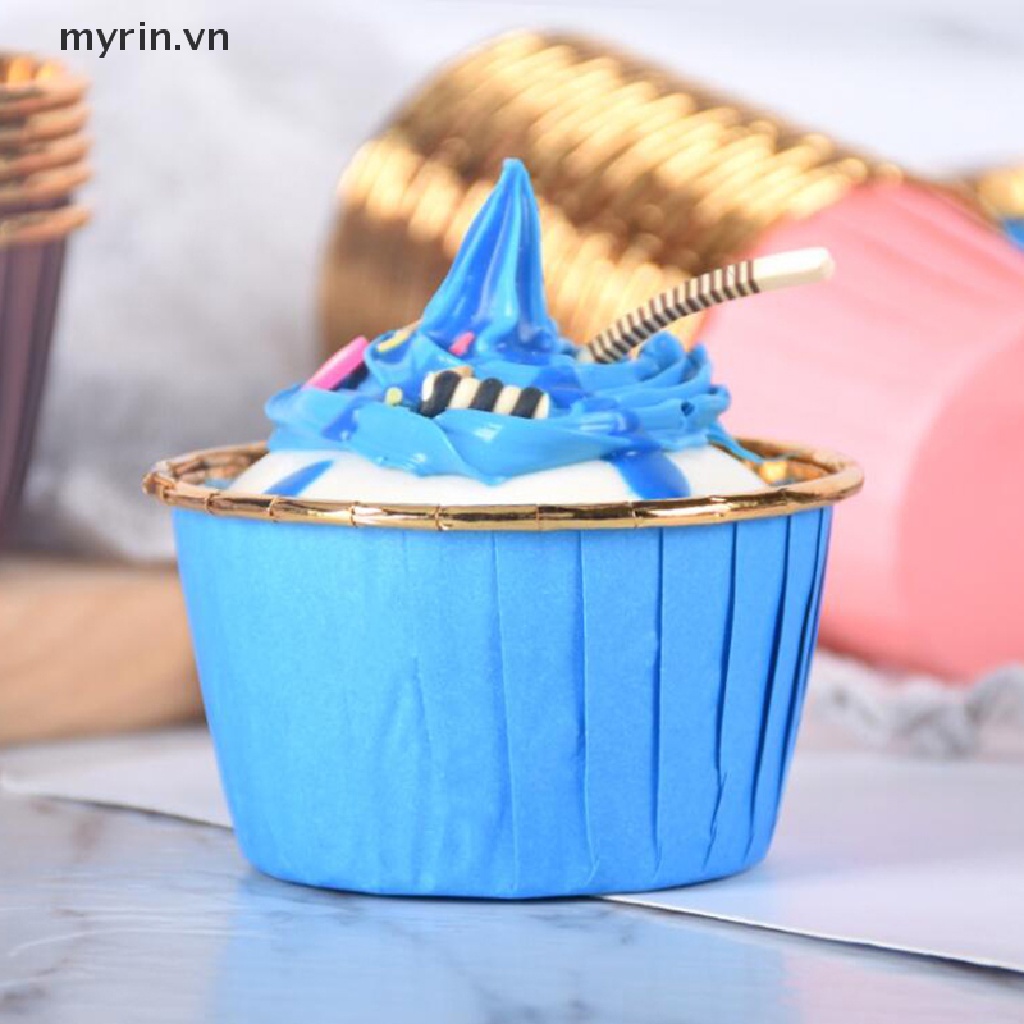 Set 50 CốC GiấY BạC NhiềU MàU 5039 Chuyên DụNg LàM BáNh Cupcake