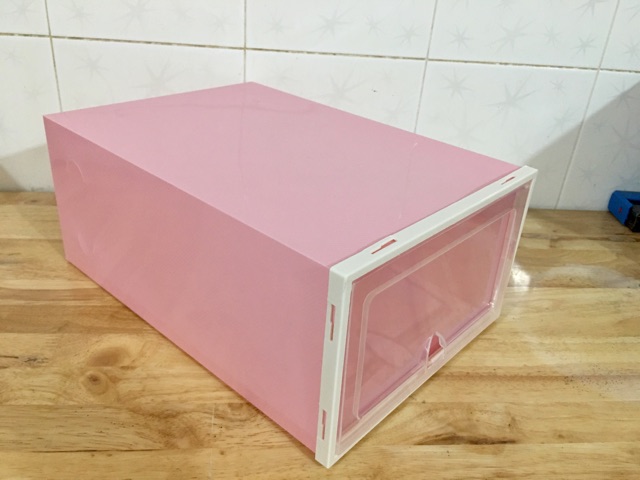 SỈ 13K-HỘP ĐỰNG GIÀY TRONG SUỐT CHỊU LỰC TỐT SIZE ĐẠI 33*22*14CM