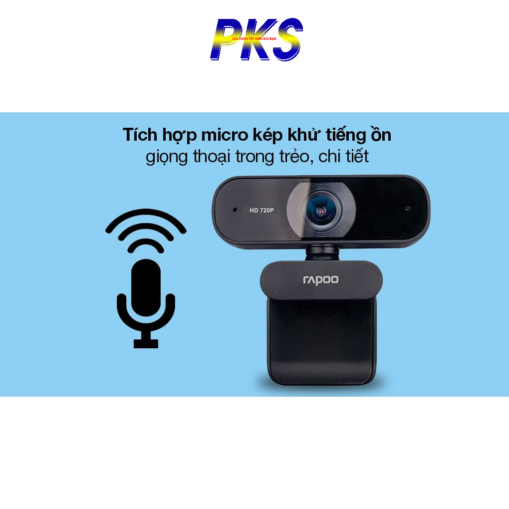 Webcam Rapoo C200 phân giải HD 1280x720