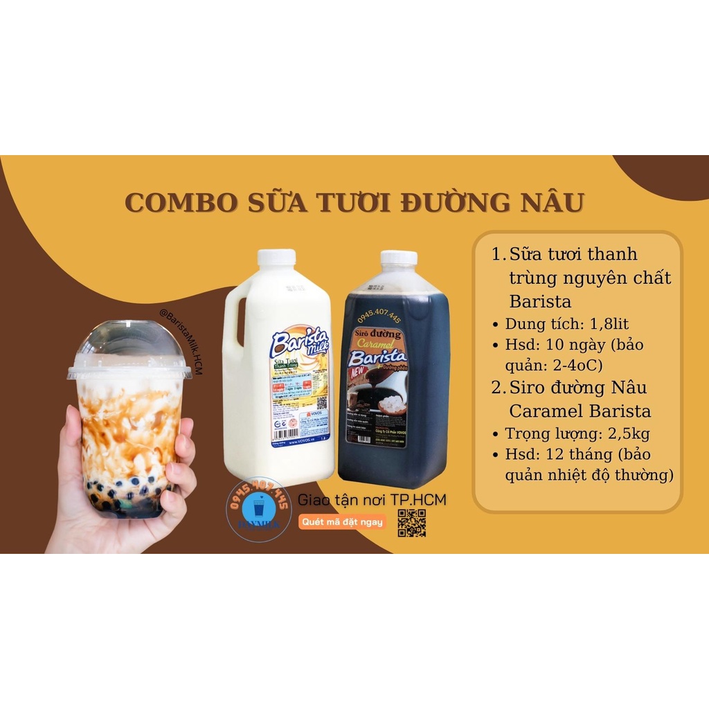 [Toàn quốc] Siro đường nâu Barista chai 500g