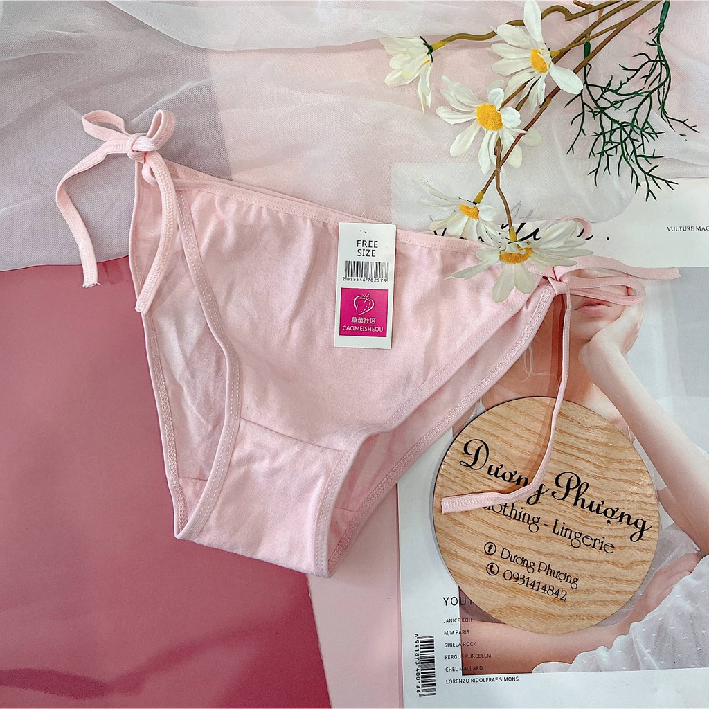 Quần lót nữ cotton cột dây hông sexy - QL052 | BigBuy360 - bigbuy360.vn