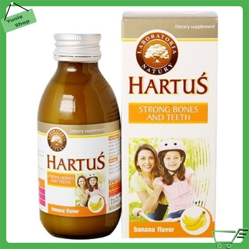 Canxi cho bé Hartus, thêm D3 và Vitamin K2, siro Hatus cho trẻ từ 4 tháng tăng chiều cao