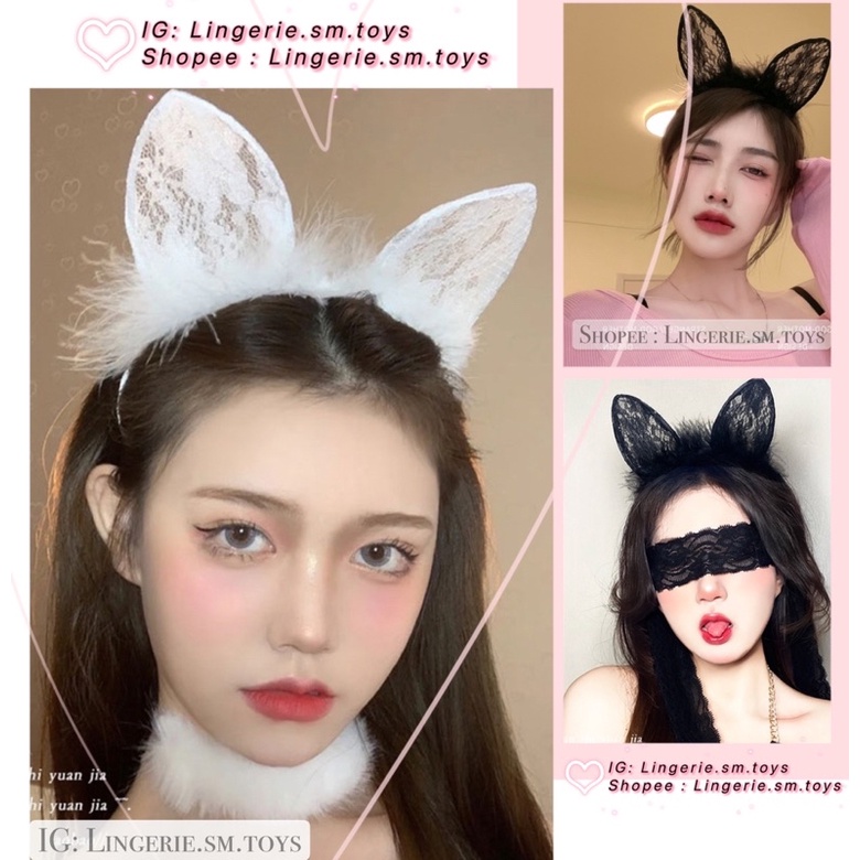 Bờm Mèo Ren Viền Lông Cute Hột Me • Cosplay Bé Mèo Meo Dễ Thương Sexy