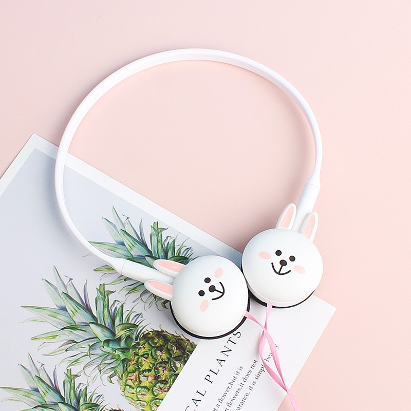 Tai nghe chụp Headphone gấu thỏ line cute