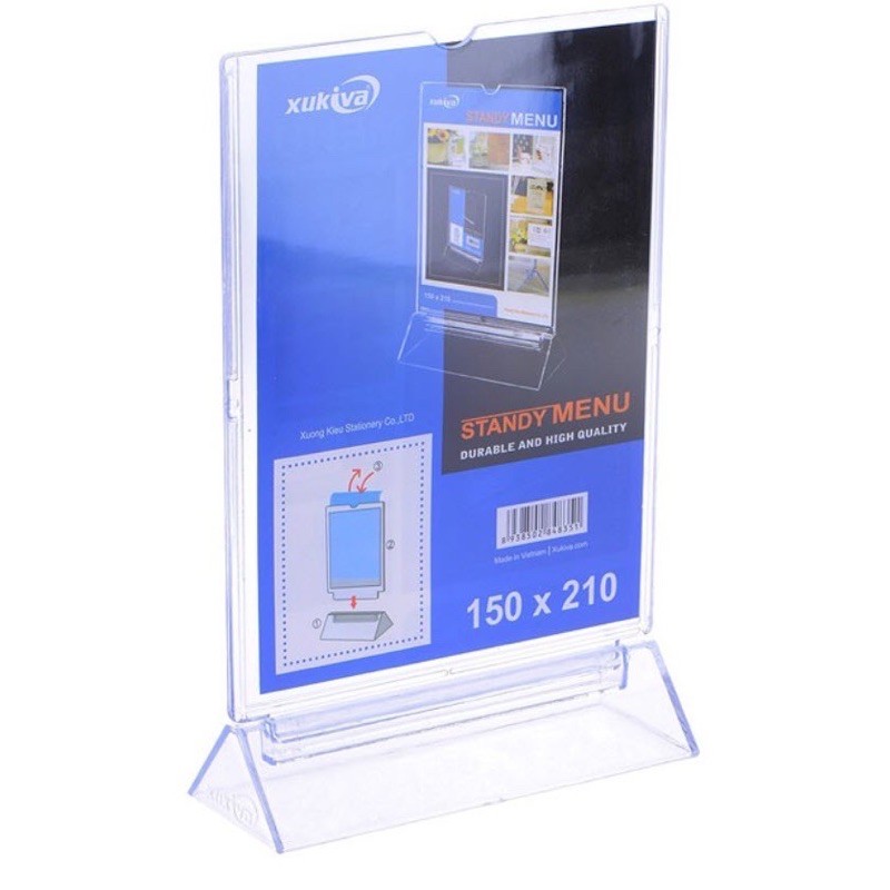 Standy Menu Mica Xukiva Standee A6-A5-A4.