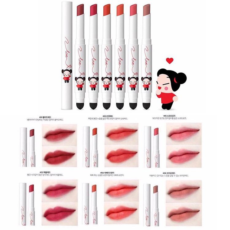 Son Karadium Pucca Love Edition Smudging Tint Stick cực kute