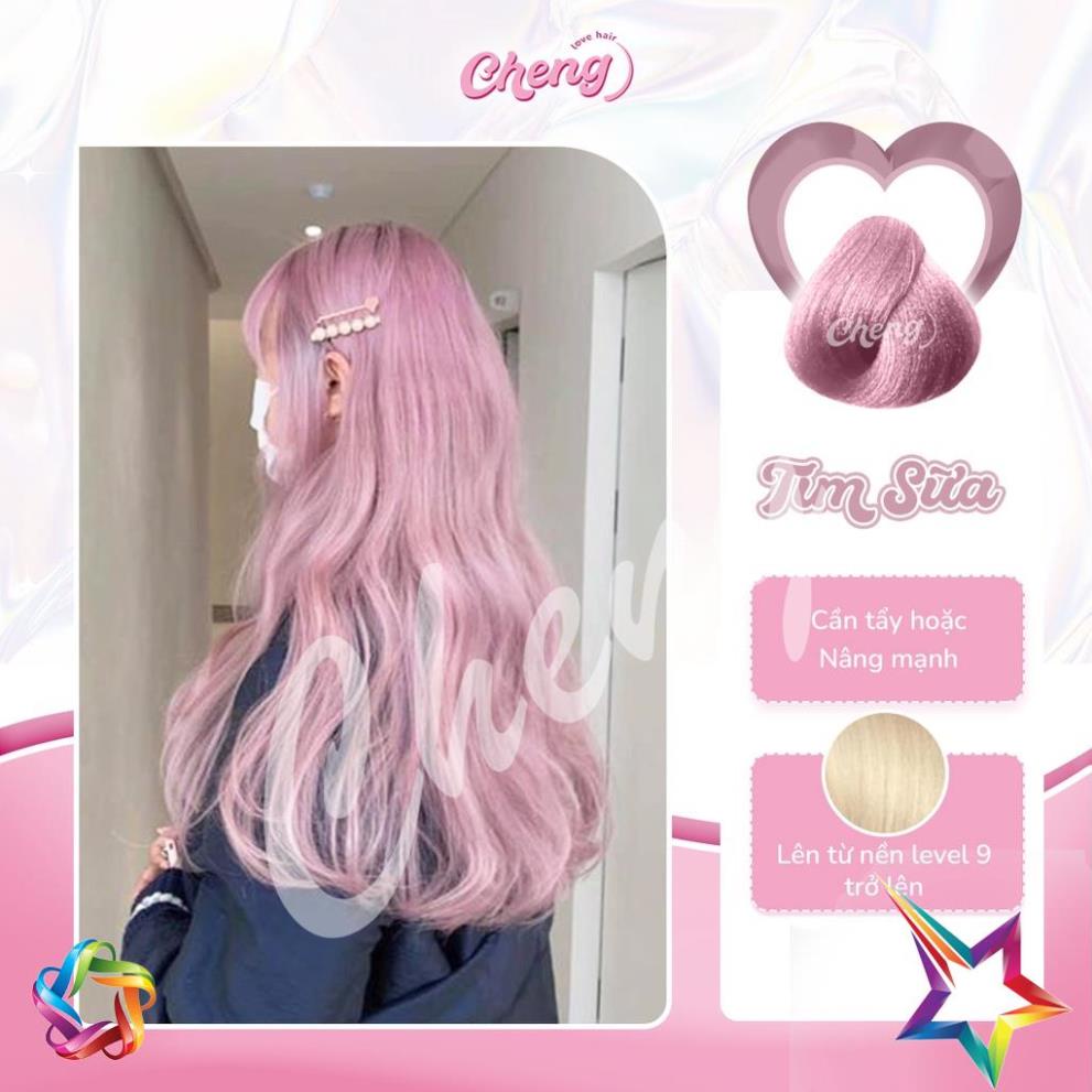 Thuốc nhuộm tóc TÍM SỮA Chenglovehairs, Chengloveshair, Chengloveshairs, Chenglovehair
