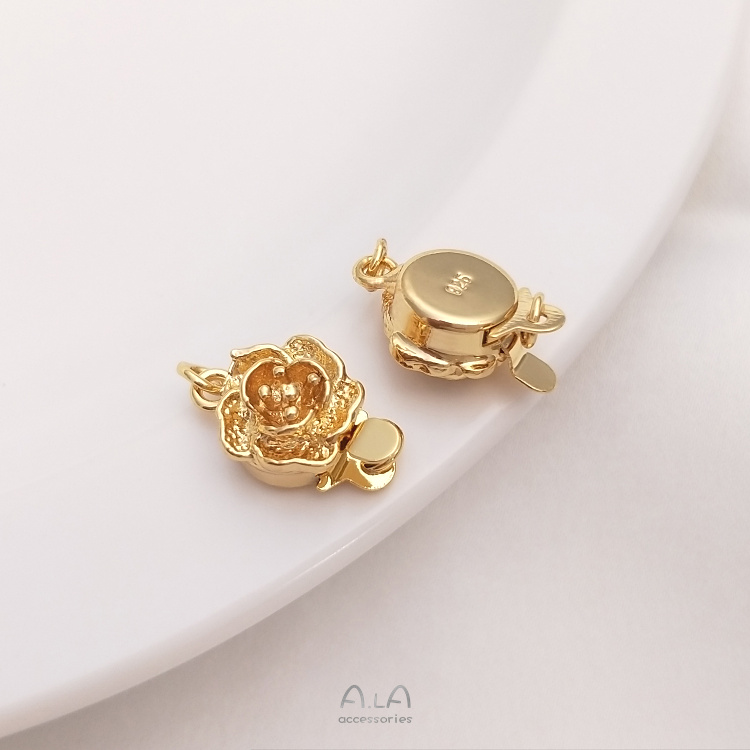 Khóa cài đầu dây chuyền mạ vàng 18K nhiều màu sắc