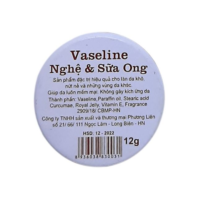 Combo 2 kem dưỡng ẩm chống nẻ vaselin nghệ và sữa ong