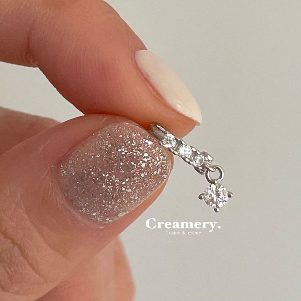 Bông Tai Đính Đá zircon Phong Cách Harajuku Đường Phố Cá Tính Cho Nam Nữ