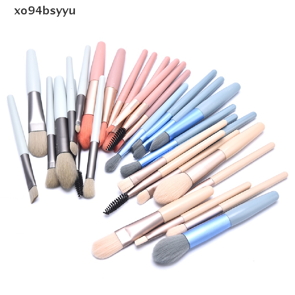 [Hàng mới về] Bộ 8 cọ trang điểm làm đẹp mini mềm mại đa dạng VN