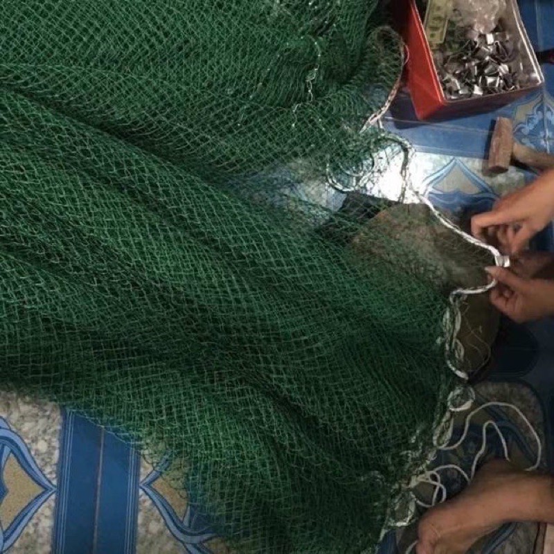 Lưới vét cá bằng dù cao 2m dài 30m chất liệu dù hàng thái lan hàng gia công y hình giá rẻ giảm giá sele y hình