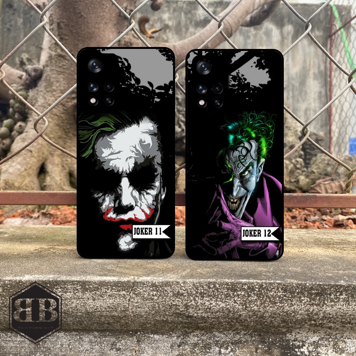 Ốp lưng kính cường lực Xiaomi Redmi Note 11 5G / Poco M4 Pro hình joker bao ngầu