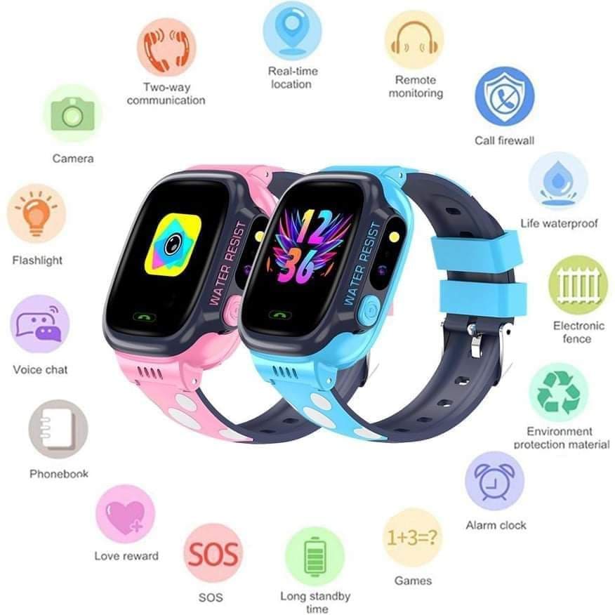 Đồng hồ định vị Y92 - Đồng hồ nghe gọi chính hãng - chống nước Wifi -Có Tiếng Việt-