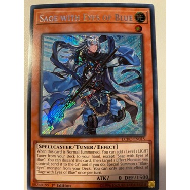 Thẻ bài YUGIOH - Sage with Eyes of Blue - LCKC-EN015 - Secret Rare 1st Edition - Effect Monster