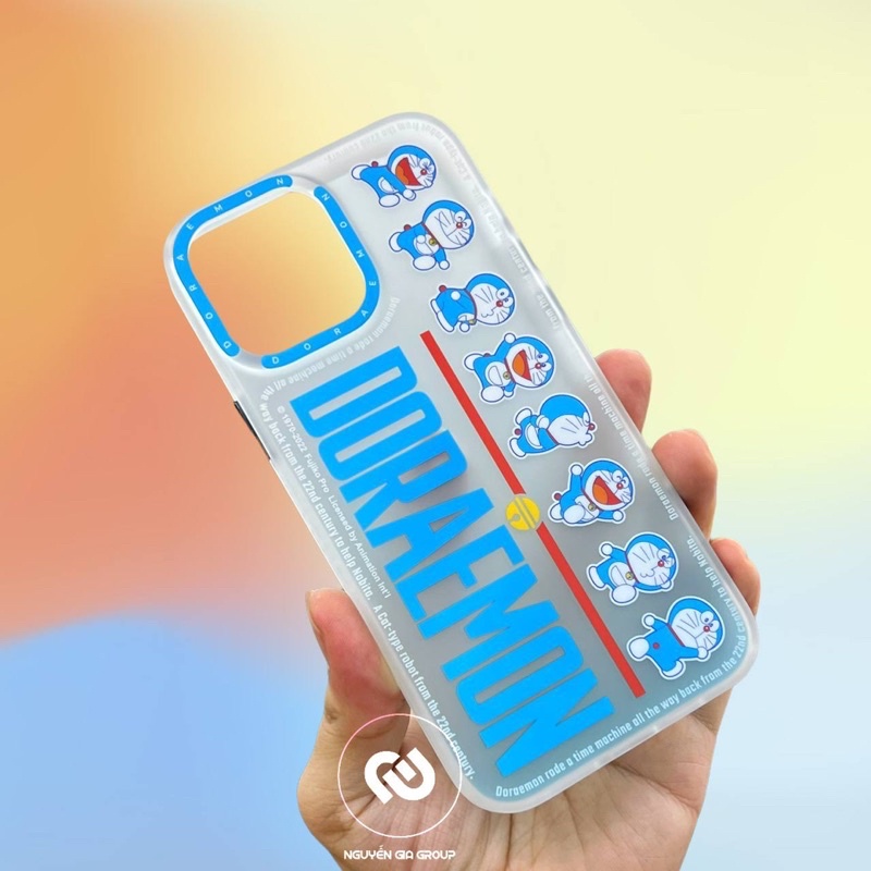 Ốp lưng ip 13 Pro Max silicon chống shock Doraemon 8 sắc thái tại hãng Rock Nguyễn Gia group