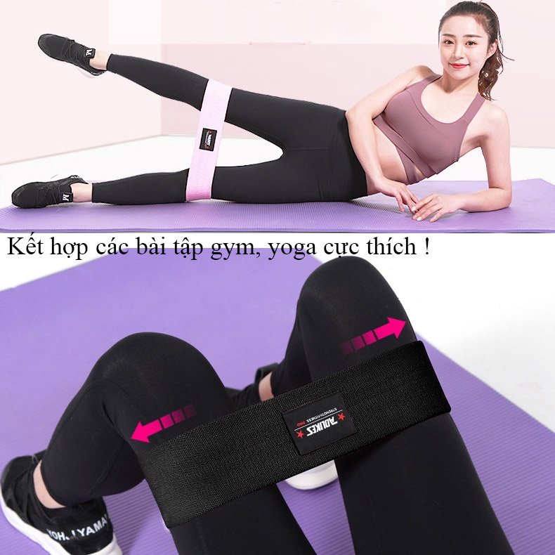 Dây MiniBand, Dây kháng lực Aolikes tập chân mông phụ kiện tập gym