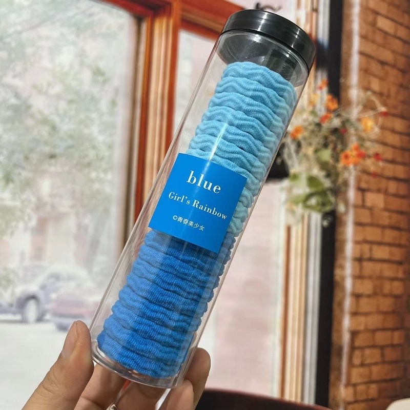 Set 20 Dây Buộc Tóc Cao Su Co Giãn Thiết Kế Đơn Giản Thời Trang Cho Nữ