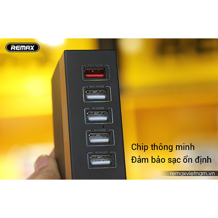 [Deal Hot!!!] Củ sạc 5 cổng USB Remax RU - U1