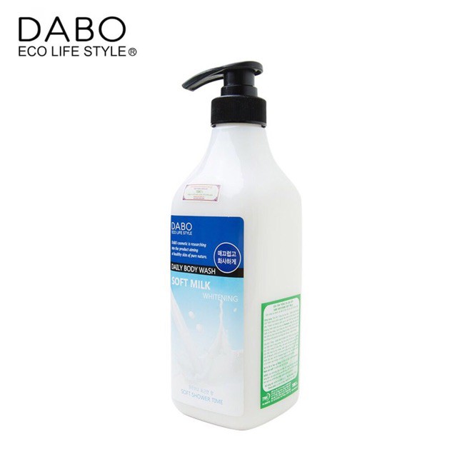 Sữa tắm trắng da cao cấp Dabo Whitening Soft Milk 750ml