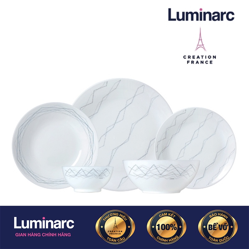 Bộ Bàn Ăn Tô Chén Đĩa Diwali Marble 12 món - LUDIMA12M