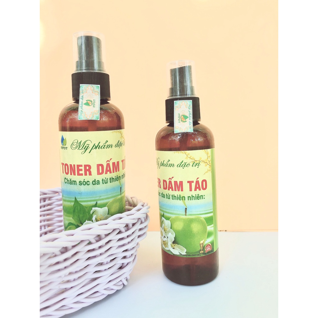 Toner dấm táo giảm nhờn, làm sáng da, sạch mụn, mờ thâm,... 100ml