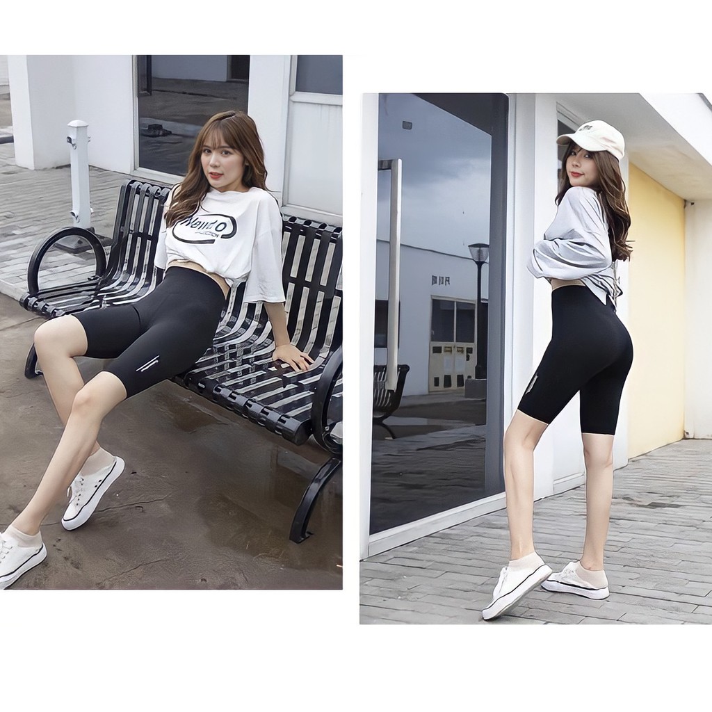 Quần Legging Đùi, Lửng Ngố, Dài HOT Nâng Mông Cạp Cao Siêu Co Giãn Loại 1 Big Size Đến 70kg
