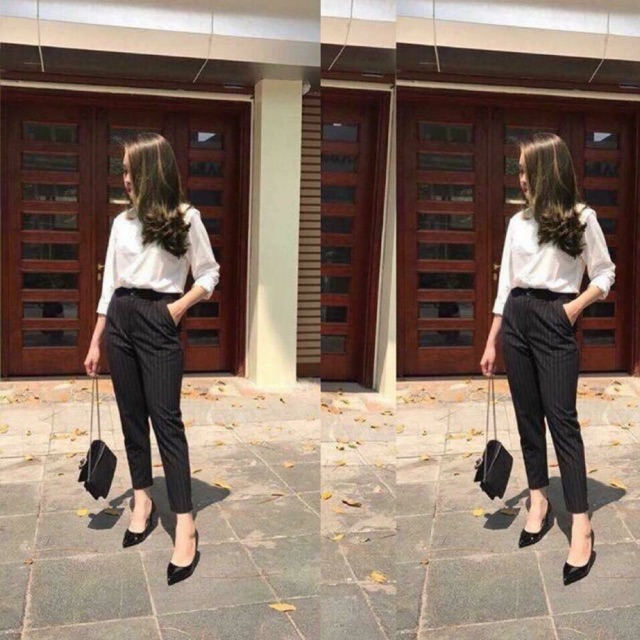 Baggy kẻ sọc cho nữ