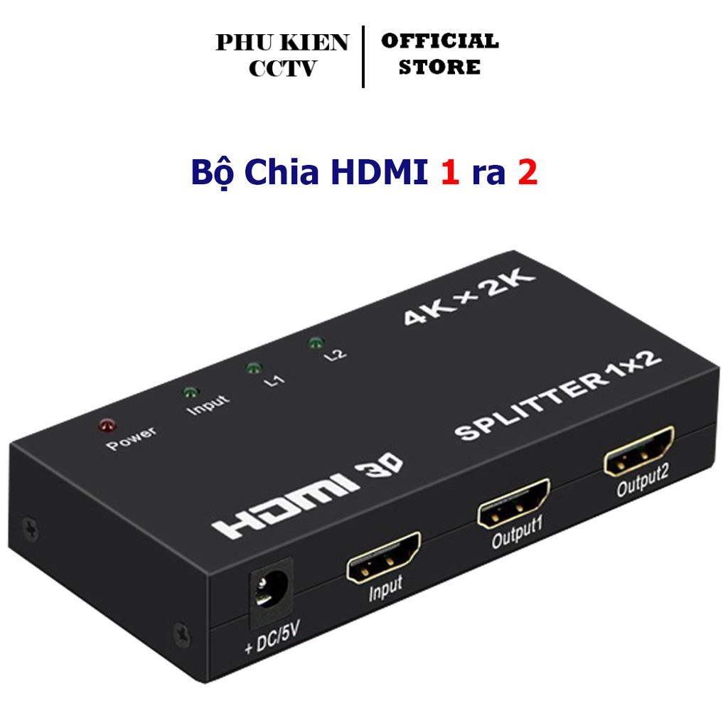Bộ chia HDMI 1 ra 2 Splitter Kết Nối Máy Tính, Đầu Ghi CAMERA Ra Hai Màn Hình Chiếu Cùng Lúc