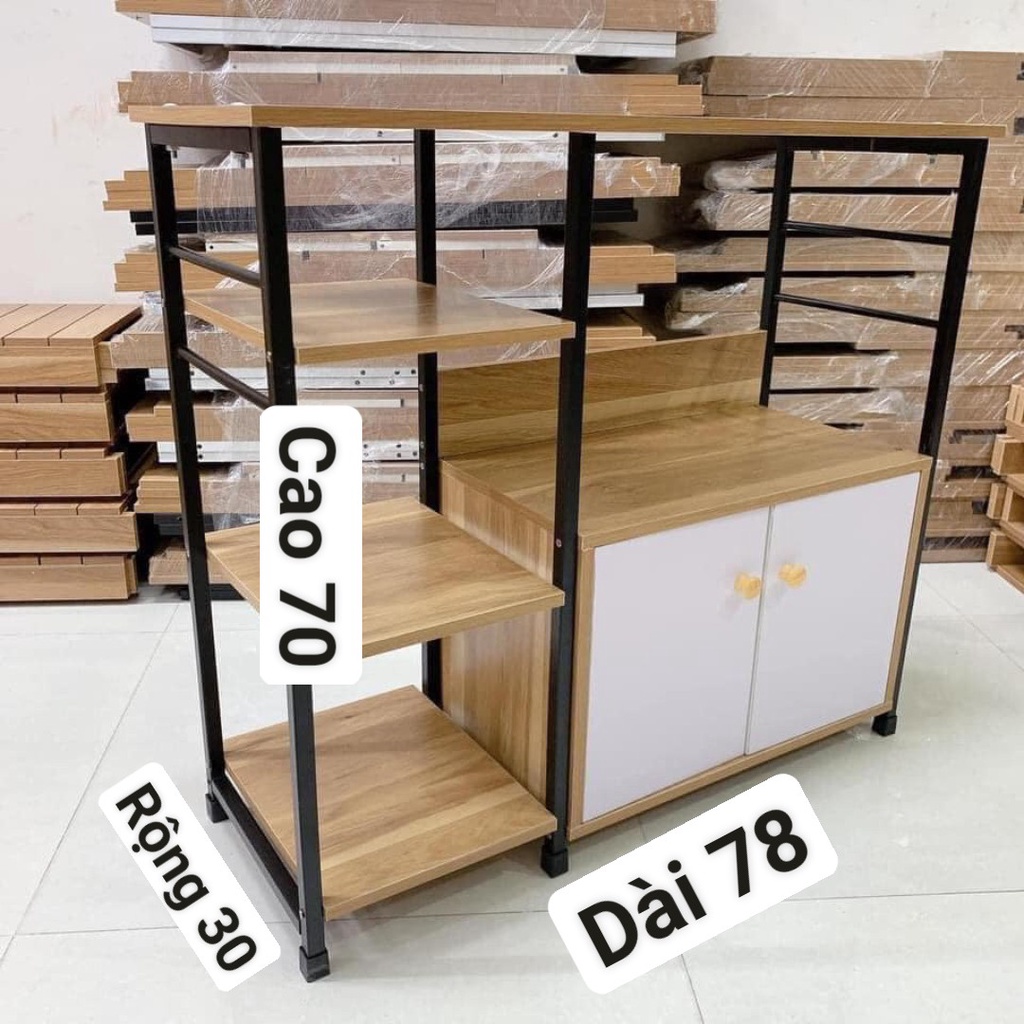 Kệ Lò Vi Sóng Kệ Lò Nướng Để Đồ Nhà Bếp Đa Năng 70x78x30cm