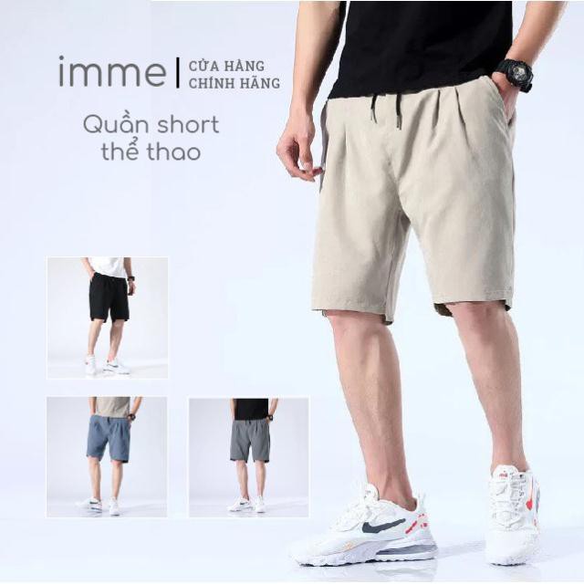 Quần short nam nữ thể thao IMME phong cách Hàn Quốc rộng rãi  mặc mùa hè  đi chơi bãi biển