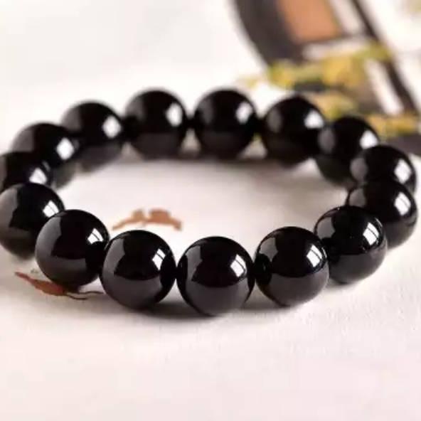 Bán Chạy... ⭐⭐⭐⭐⭐Vòng Tay Đá Ngọc Bích Đen Thời Trang Cho Nam Và Nữ