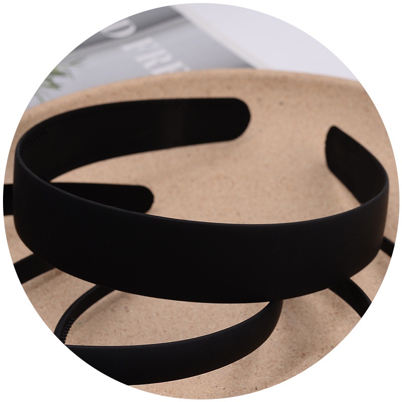 Đen Băng đô cài tóc rửa mặt Bằng Nhựa Nhám Phong Cách Hàn Quốc Cho Nam Nữ