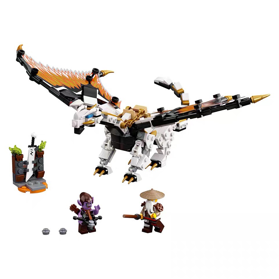 Đồ chơi Lắp ráp Mô hình Ninjago Wu's Battle Dragon Season RỒNG Ninja 332pcs zm4028 7181