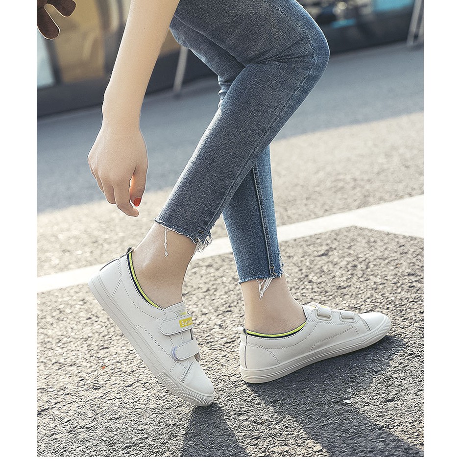 Giày nữ thể thao sneakers đế dẻo quai dán cực đẹp