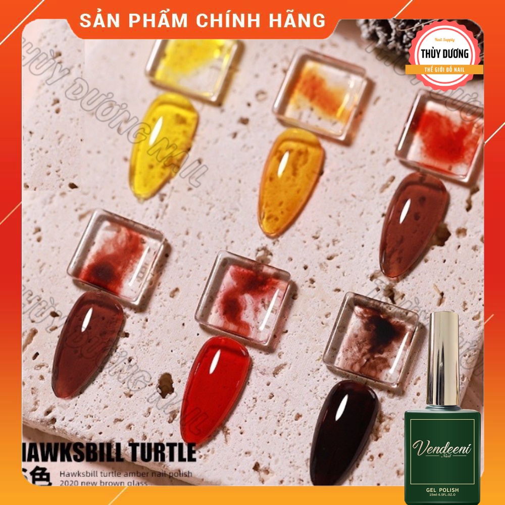 Sơn Gel Vendeeni Chính Hãng Bảng Màu Thạch Hổ Phách 15Ml