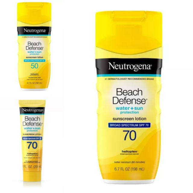 Kem chống nắng Neutrogena beach defense spf 70 của Mỹ