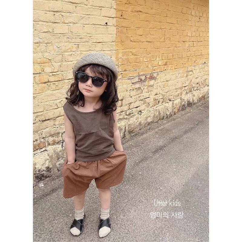 ÁO THUN BA LỖ HÀN 1128 DÀNH CHO BÉ GÁI VÀ BÉ TRAI SIZE 80 ĐẾN 120