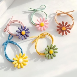 Dây Buộc Tóc Co Dãn Thời Trang Hàn Quốc Cho Nữ, Dây Chun Nhựa Buộc Tóc