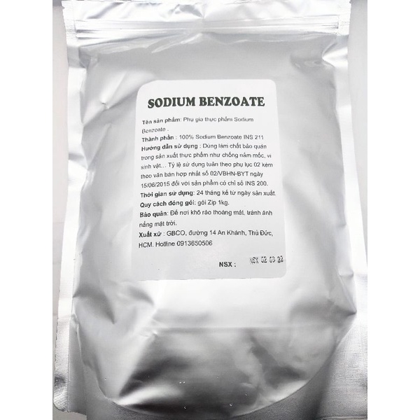 PHỤ GIA BẢO QUẢN THỰC PHẨM SODIUM BENZOATE