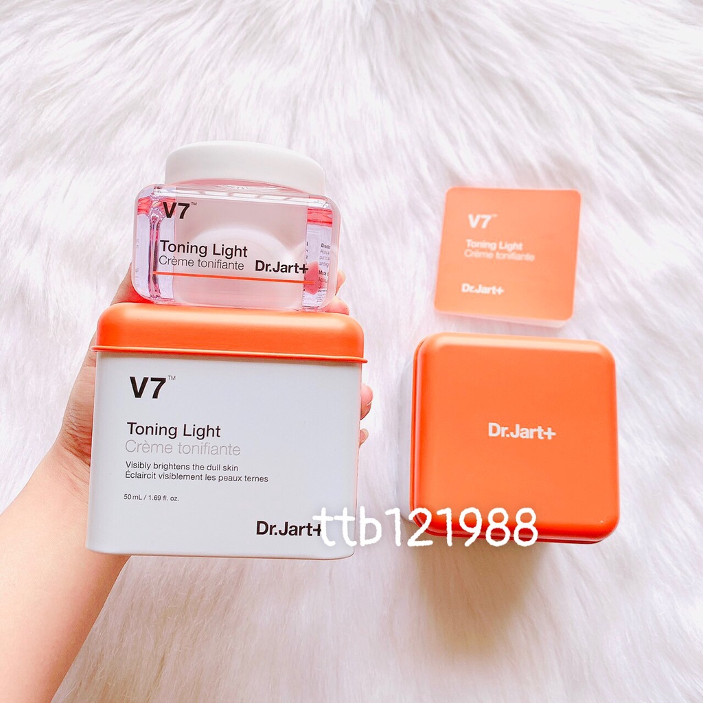 Kem Mặt V7 Toning Light Dr.Jart+ Mini Size 15ml - Kem Mặt V7 Pink Toning Dr.Jart 15ml