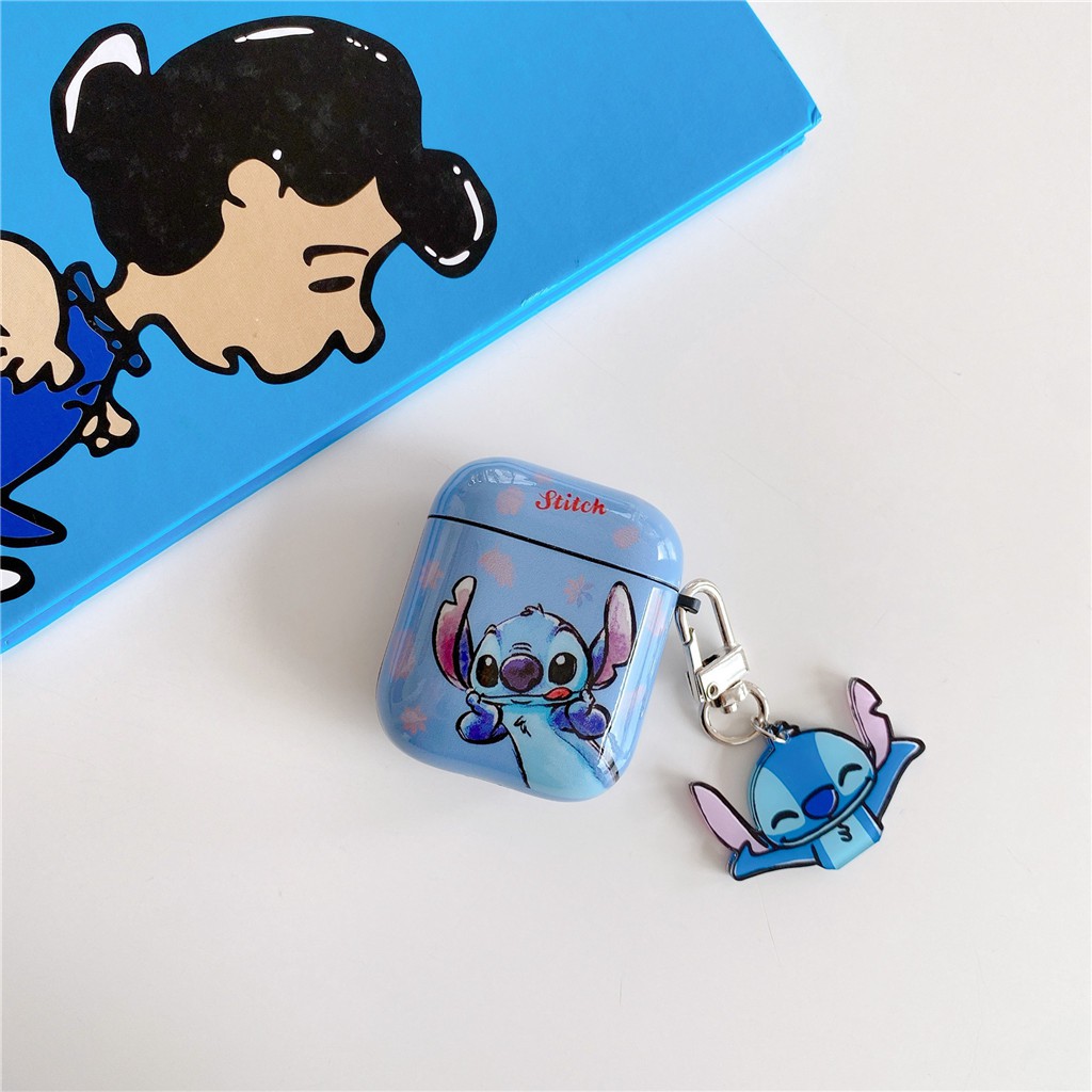 Vỏ gấu Pooh/Stitch hoạt hình IMD cho hộp tai nghe iPhone AirPods Pro AirPods 1/2