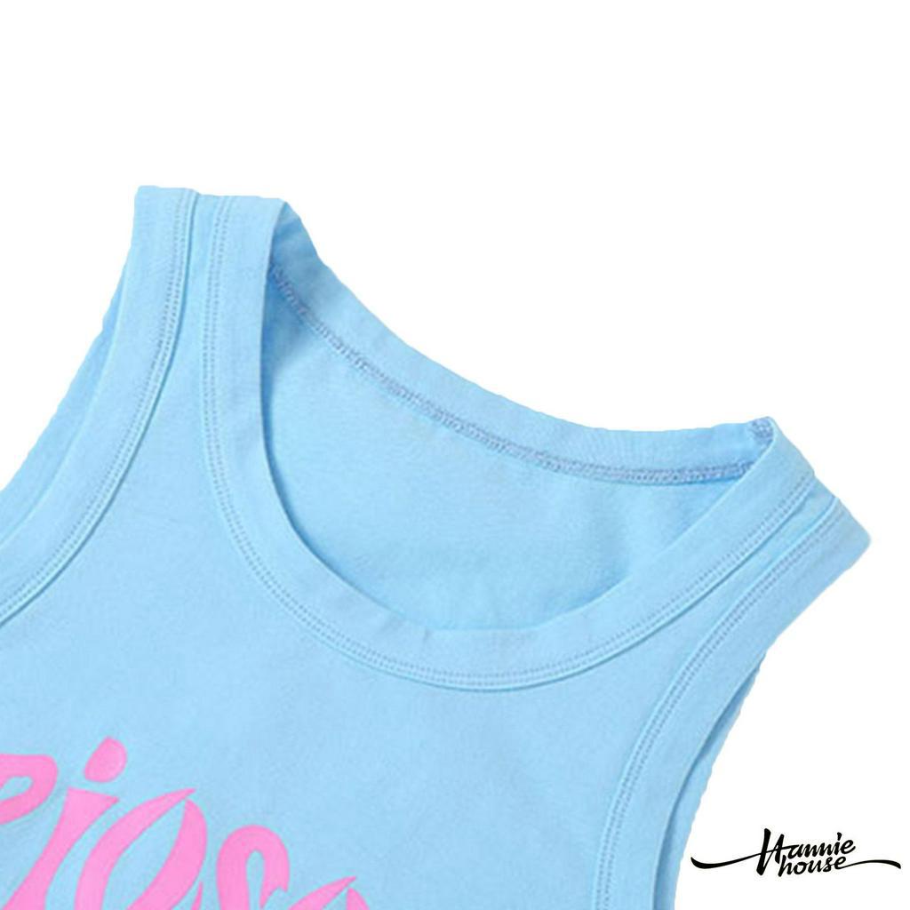 Áo Tank Top Hoạ Tiết Chữ In Thời Trang Mùa Hè Cho Nữ